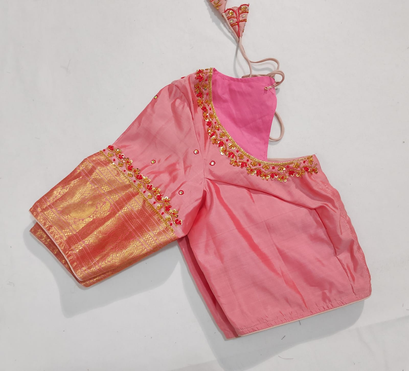 N185: Ready To Ship Beautiful Saree With Stitched Blouse