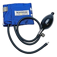 McKesson LUMEON™ Reusable Blood Pressure Cuff & Bulb – Small Adult, 19–27 cm Arm, Nylon
