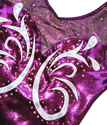 BURGUNDY SHINY MYSTIQUE/MESH WITH STONES LONG SLEEVE BURGUNDY SHINY MYSTIQUE/MESH WITH STONES LONG SLEEVE