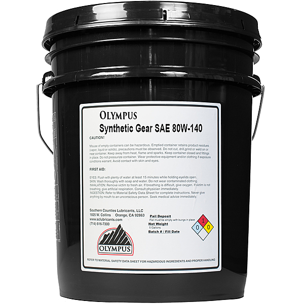 Olympus Synthetic Gear Oil 5 Gallon
