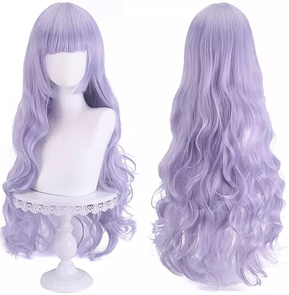 Wig 80cm - Stretched Length Blue Violet Wig