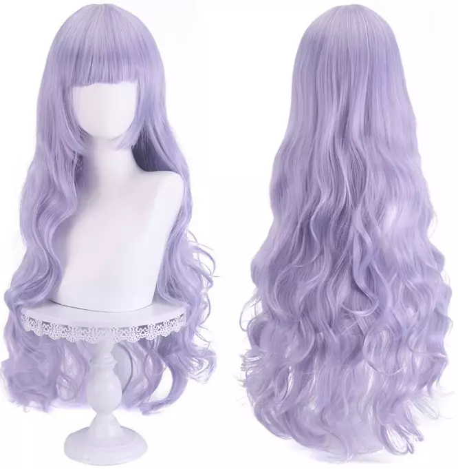 Wig 80cm - Stretched Length Blue Violet Wig