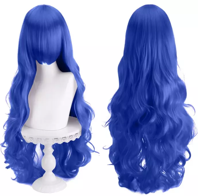 Wig 80cm - Stretched Length Blue Wig
