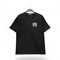 Playera Balenciaga Logo BB Efecto Pintura Goteada