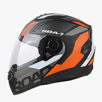 STEELBRID SBA-7 ROAD GLOSSY BLACK/ORANGE C/V (L)