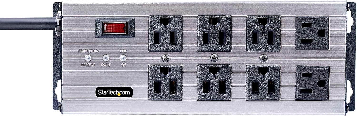 StarTech.com Industrial Power Strip PDU 125V/15A with EMI/RFI Isolation and Surge Protection