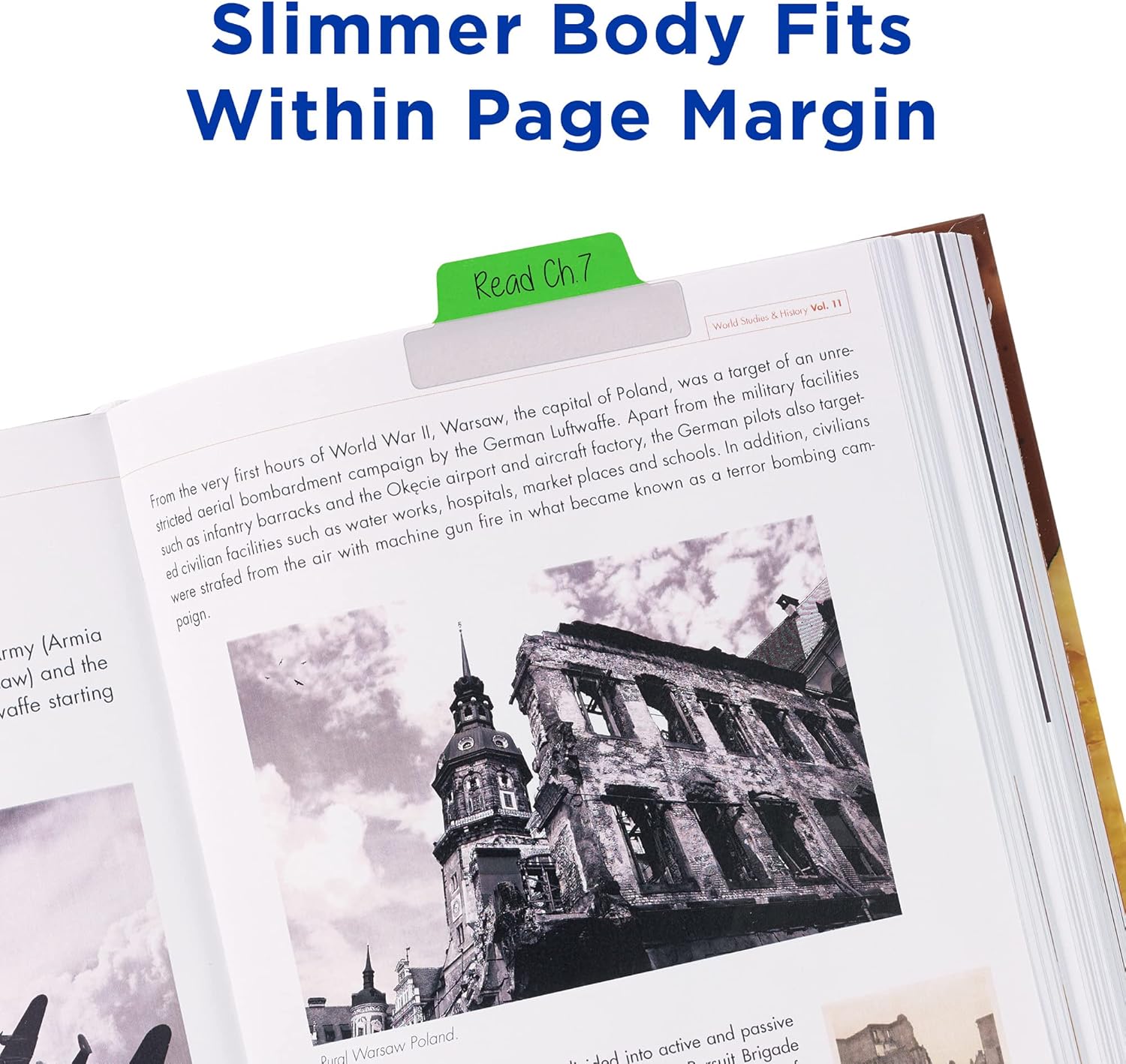 Avery Margin Ultra Tabs — Repositionable 2-Sided Writable Page Tabs