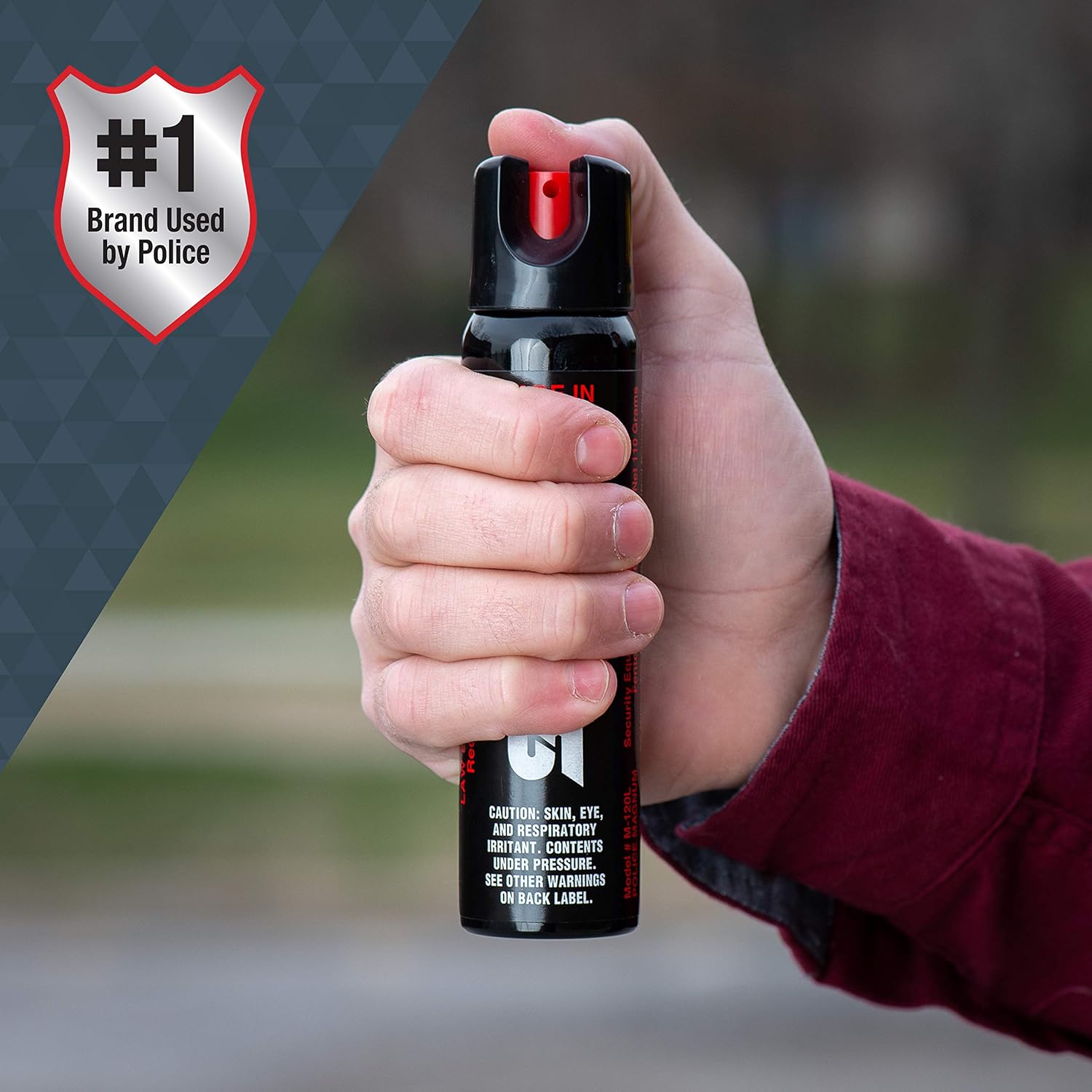 SABRE Magnum 120 3-In-1 Defense Spray, 35 Bursts, 12-Foot (4-Meter) Range, Triple Protection Formula Contains Pepper Spray
