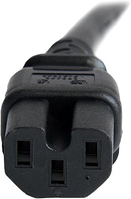 StarTech.com Heavy Duty IEC 60320 C14 to C15 Power Cord, 14AWG 15A 250V, UL Listed
