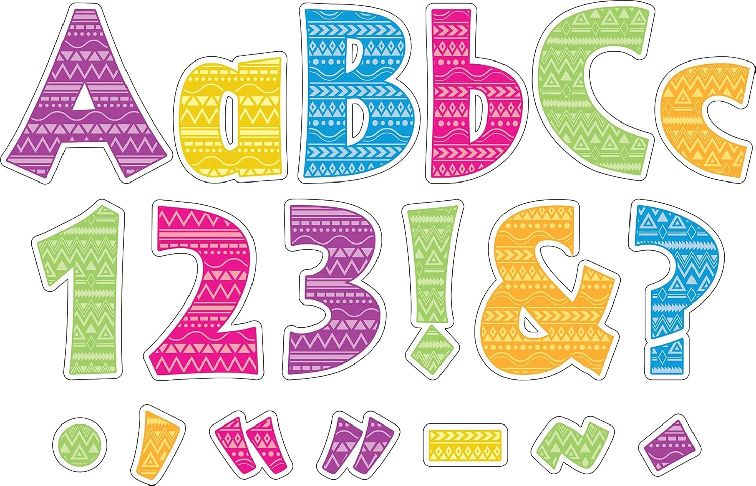 BARKER CREEK 4" Letter Pop-Outs 2-Pack, Kai Ola, Jazz Up Your Bulletin Boards with These Colorful Letters