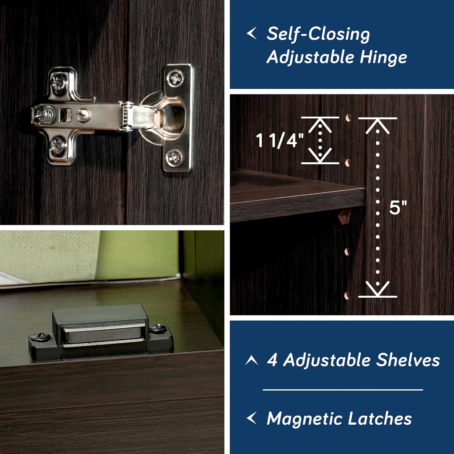 Sauder Select Storage Cabinet with Adjustable Shelves