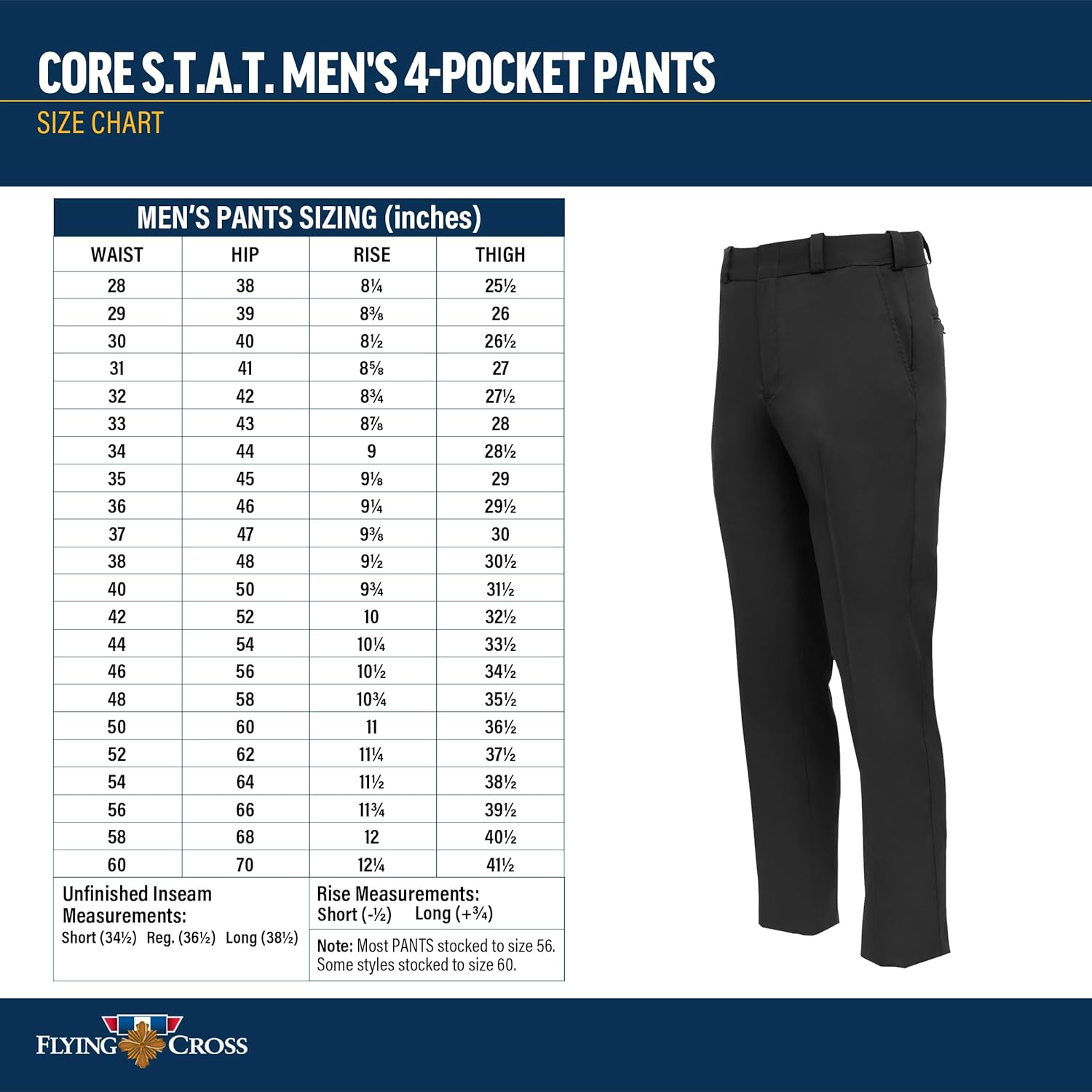 Flying Cross CORE STAT Men's Class A 4-Pocket Law Enforcement Pants