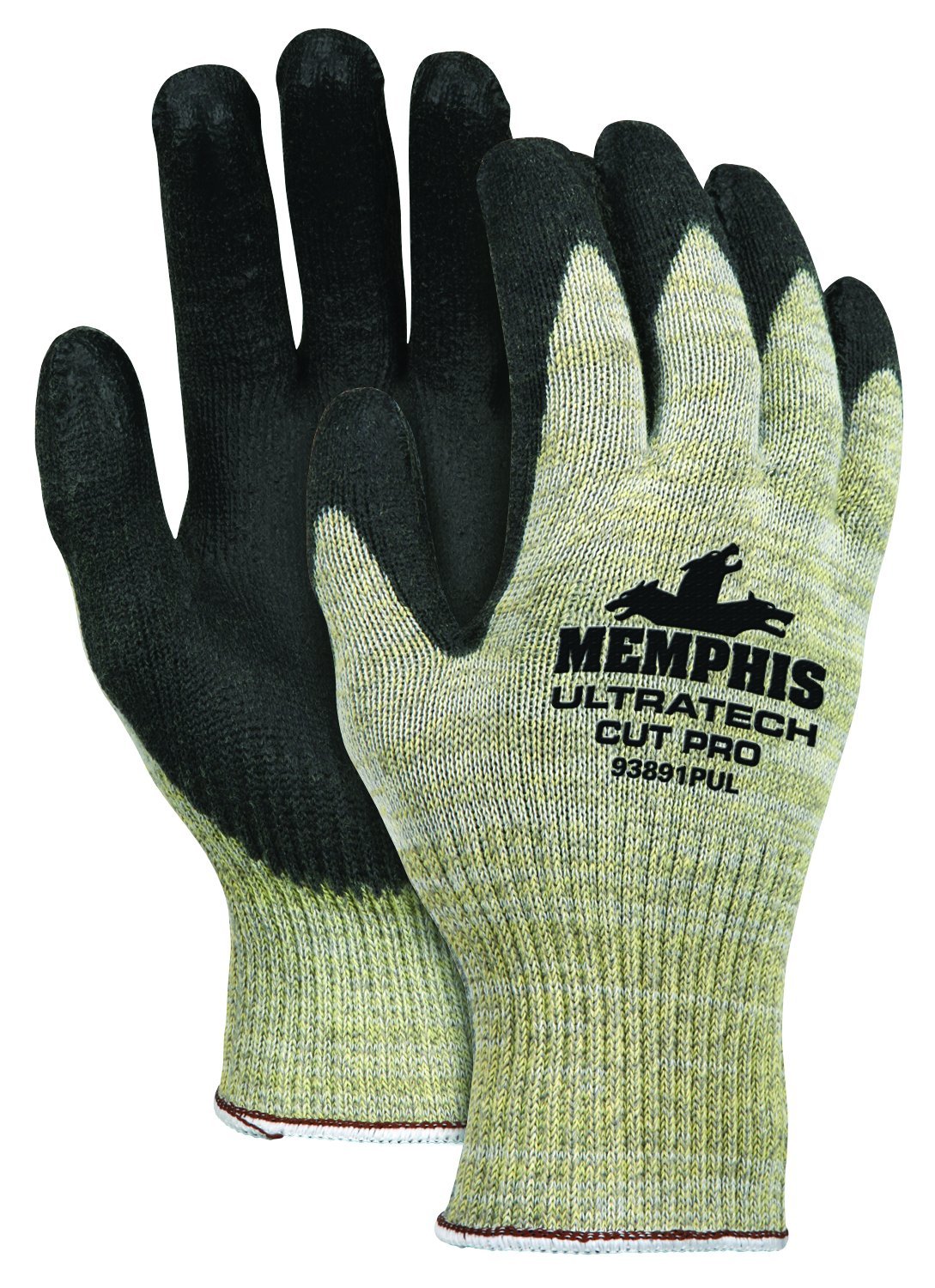 MCR Safety UltraTech Cut Pro 93891PU PU Coated Palm Gloves with Stainless Steel Plaited Shell