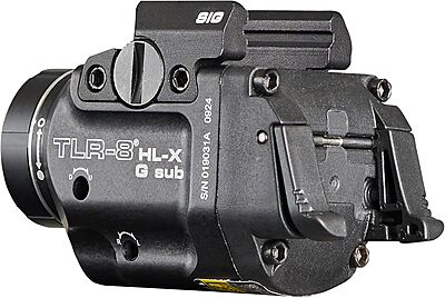 Streamlight 69477 TLR-8 HL-X G sub USB 1000-Lumen Weapon Rail-Mounted Rechargeable Tactical Flashlight with Integrated Green