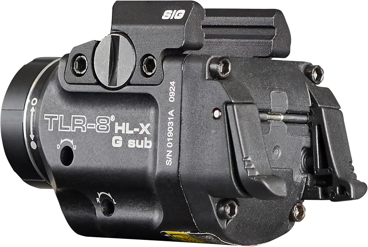 Streamlight 69477 TLR-8 HL-X G sub USB 1000-Lumen Weapon Rail-Mounted Rechargeable Tactical Flashlight with Integrated Green