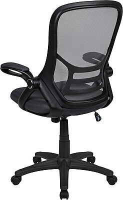 Flash Furniture Porter High-Back Mesh Ergonomic Swivel Office Chair with Adjustable Lumbar Support and Flip-Up Armrests