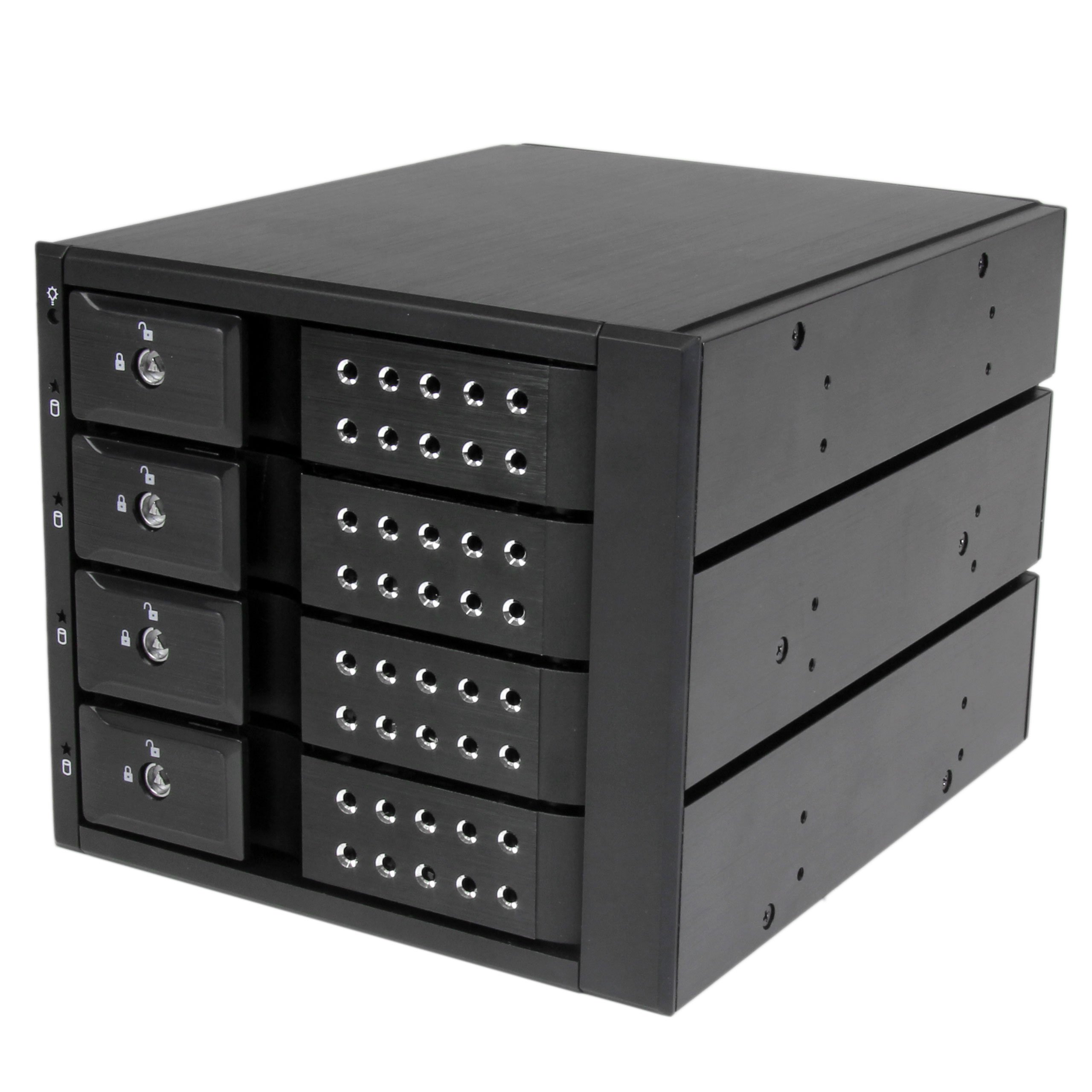 StarTech.com 4-Bay Mobile Rack Backplane - Trayless Hot Swap Mobile Rack Backplane for 3.5in SAS II/SATA III