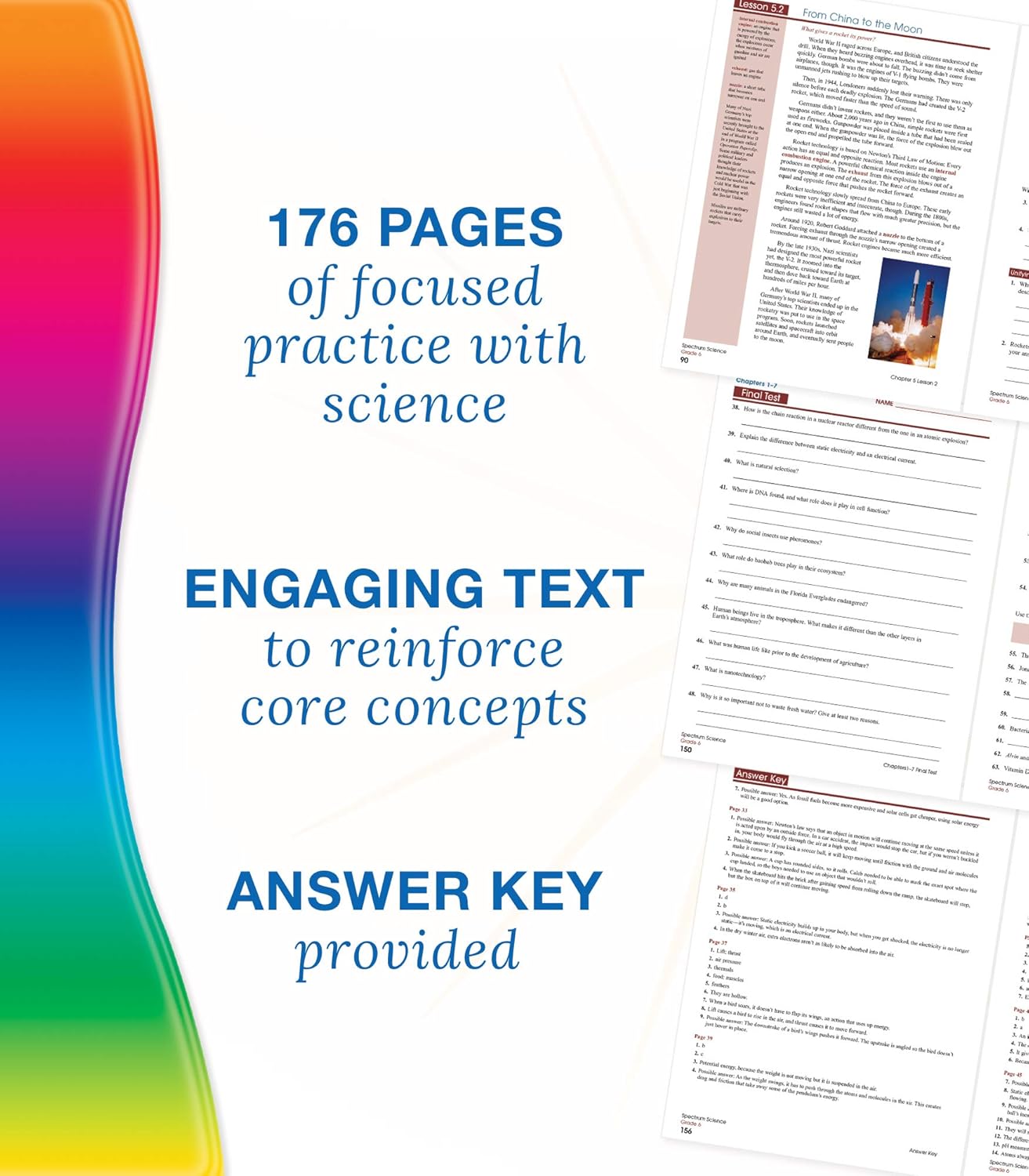 Carson-Dellosa Spectrum Science Workbook, Grade 6
