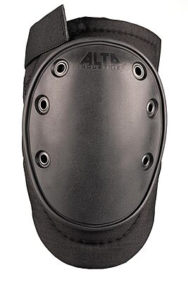 ALTA 50410 AltaFLEX Knee Pads with AltaGrip Fastening, Black Flexible Long Cap, Black