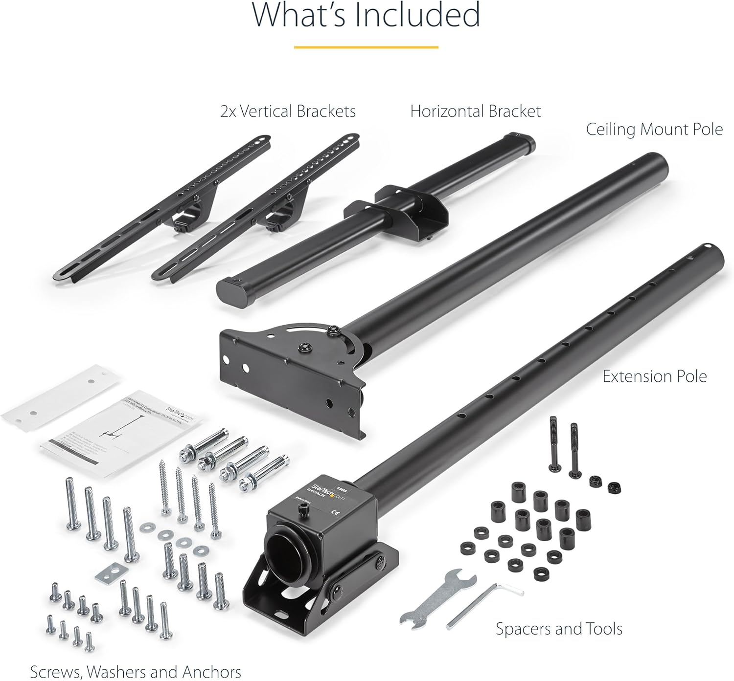 StarTech.com Universal Ceiling Mount for TVs and Projectors