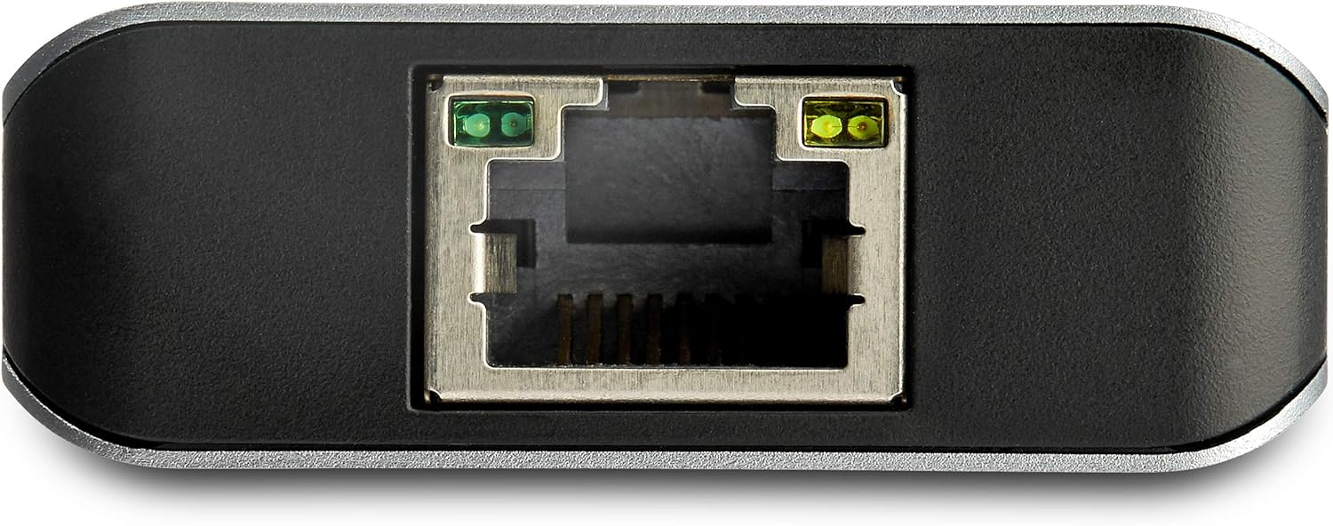 StarTech.com 3 Port USB C Hub with Gigabit Ethernet RJ45 GbE Port - 2X USB