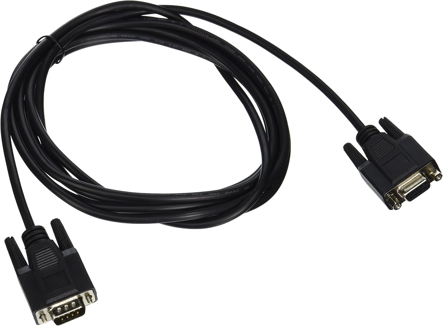 C2G/Cables to Go 52031 DB9 M/F Serial RS232 Extension Cable - Black (10 Feet)