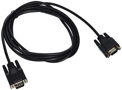 C2G/Cables to Go 52031 DB9 M/F Serial RS232 Extension Cable - Black (10 Feet)