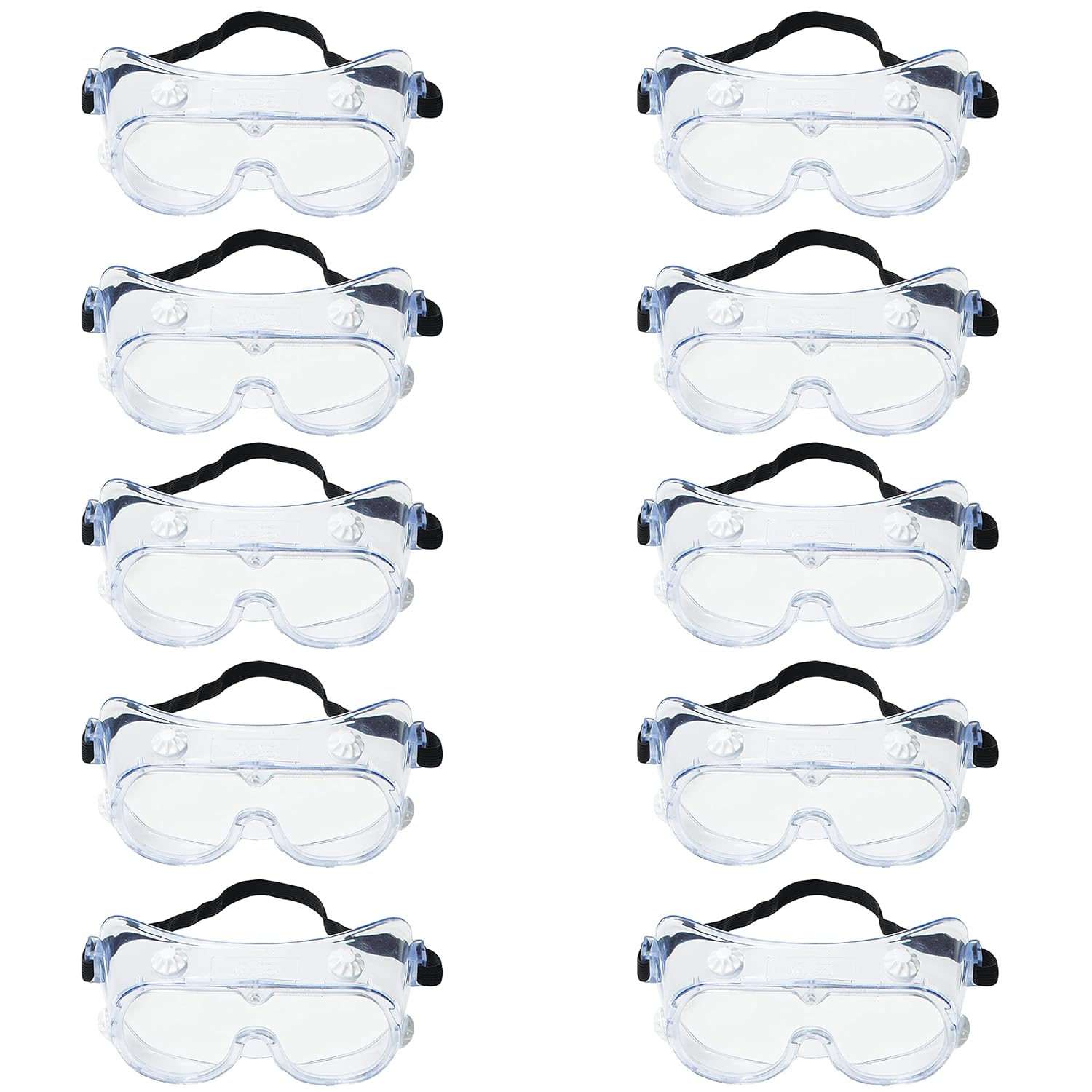 3M Splash Safety Goggles Anti-Fog, Pack of 10, Clear Anti Fog Lens, 40661-00000-10