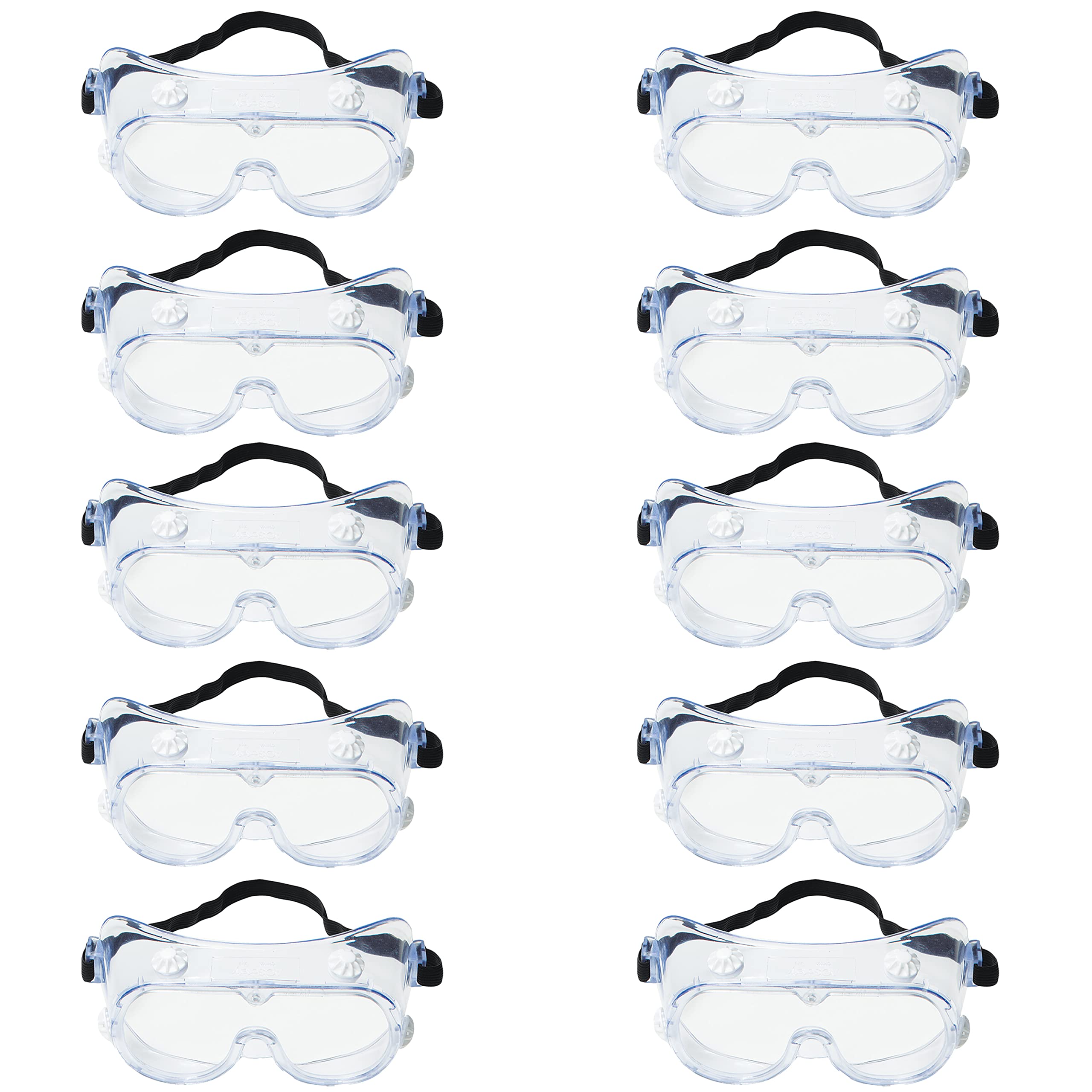 3M Splash Safety Goggles Anti-Fog, Pack of 10, Clear Anti Fog Lens, 40661-00000-10