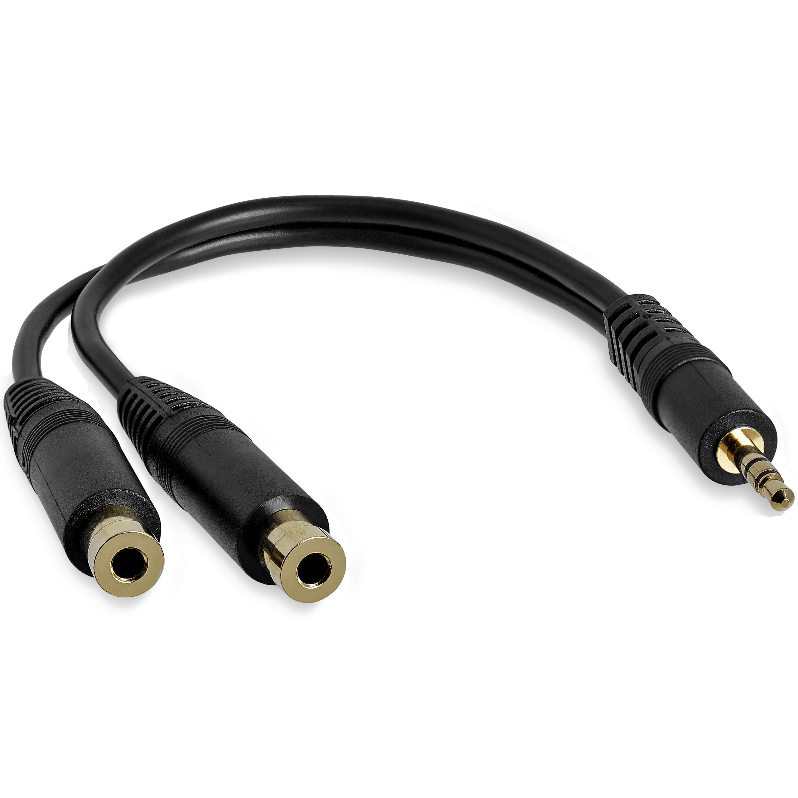 StarTech.com 3.5mm Stereo Audio Splitter Y Cable - 1 Male to 2 Female