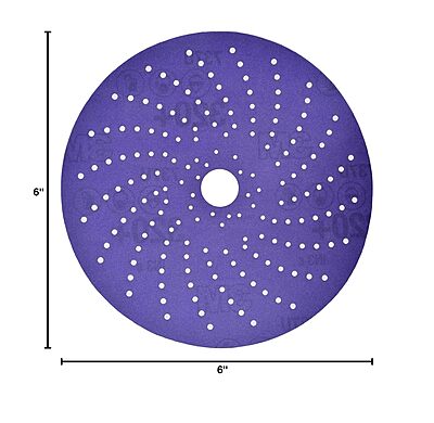 3M Cubitron II Hookit Clean Sanding Abrasive Disc 31484, 6 in, 400+ Grade, High Performance, Long Lasting