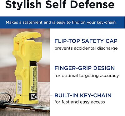 MACE Pocket Pepper Spray Self-Defense Keychain
