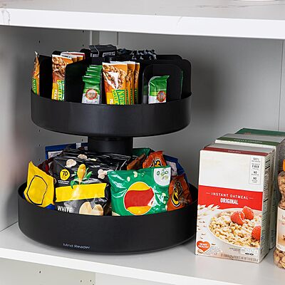 Mind Reader Rotating Snack Carousel Countertop Organizer
