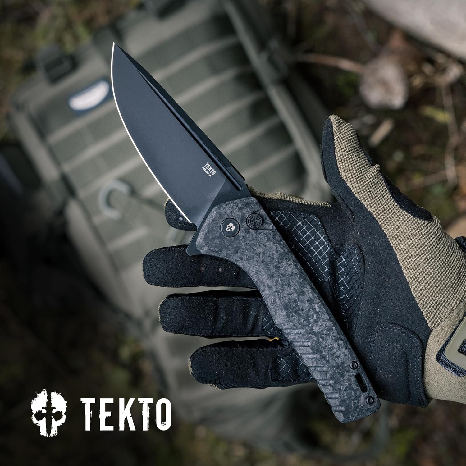 TEKTO F3 Charlie Button Lock Folding Knife