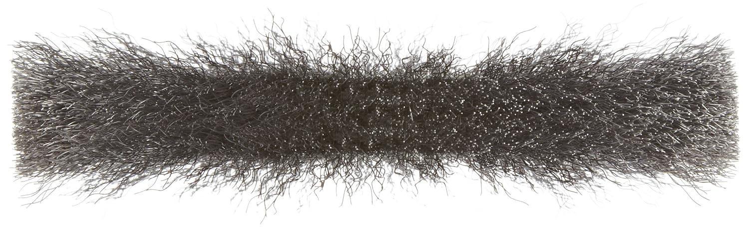 Weiler 36002 Vortec Pro 5/8"-1/2" Arbor, 6" Diameter, 0.008" Wire Size, Carbon Steel Bristles, Narrow Face