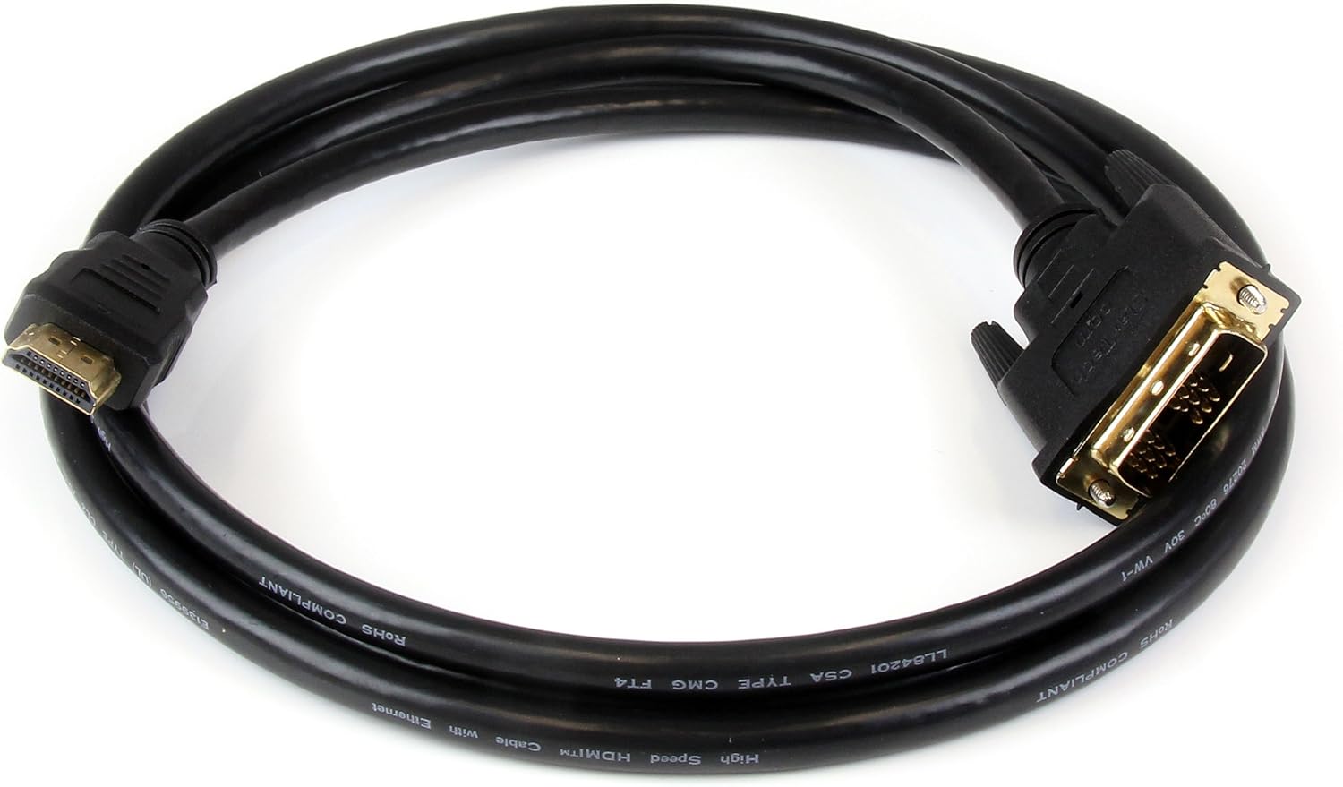 StarTech.com HDMI to DVI-D Cable - Bi-Directional