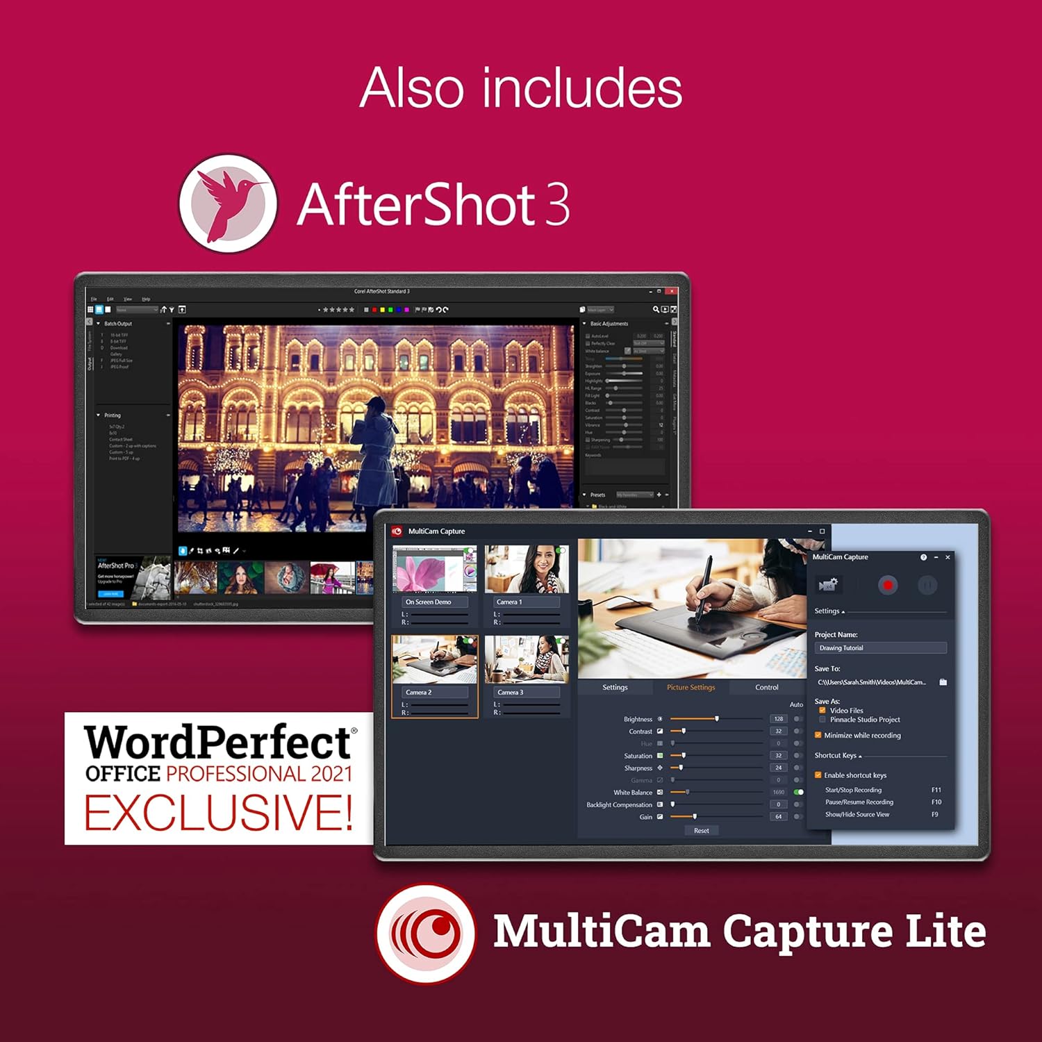 Corel WordPerfect Office 2021 PC Disc Office Suite