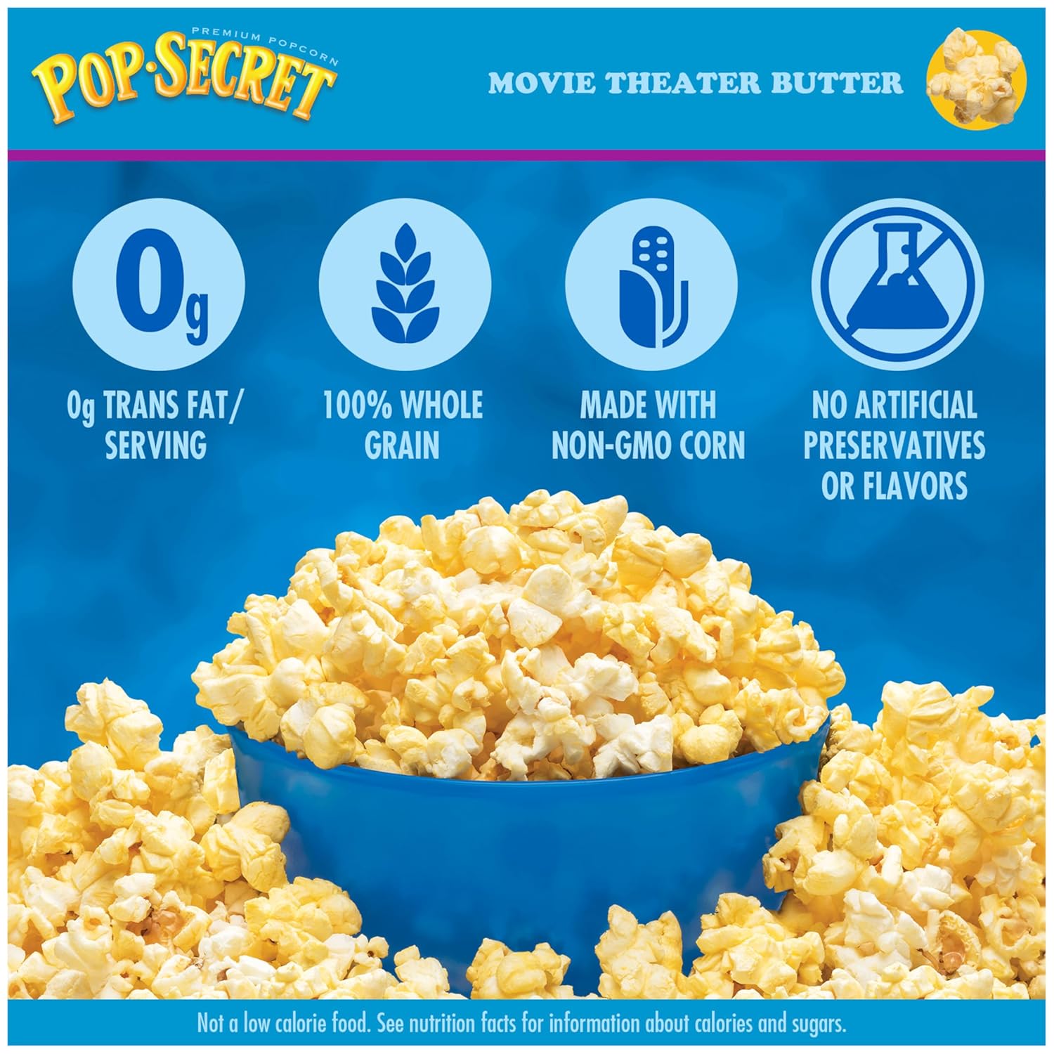 Pop Secret Microwave Popcorn, Movie Theater Butter Flavor, 3 Oz Sharing Bags, 30 Ct Movie Theater Butter 3 Ounce (Pack of 30)