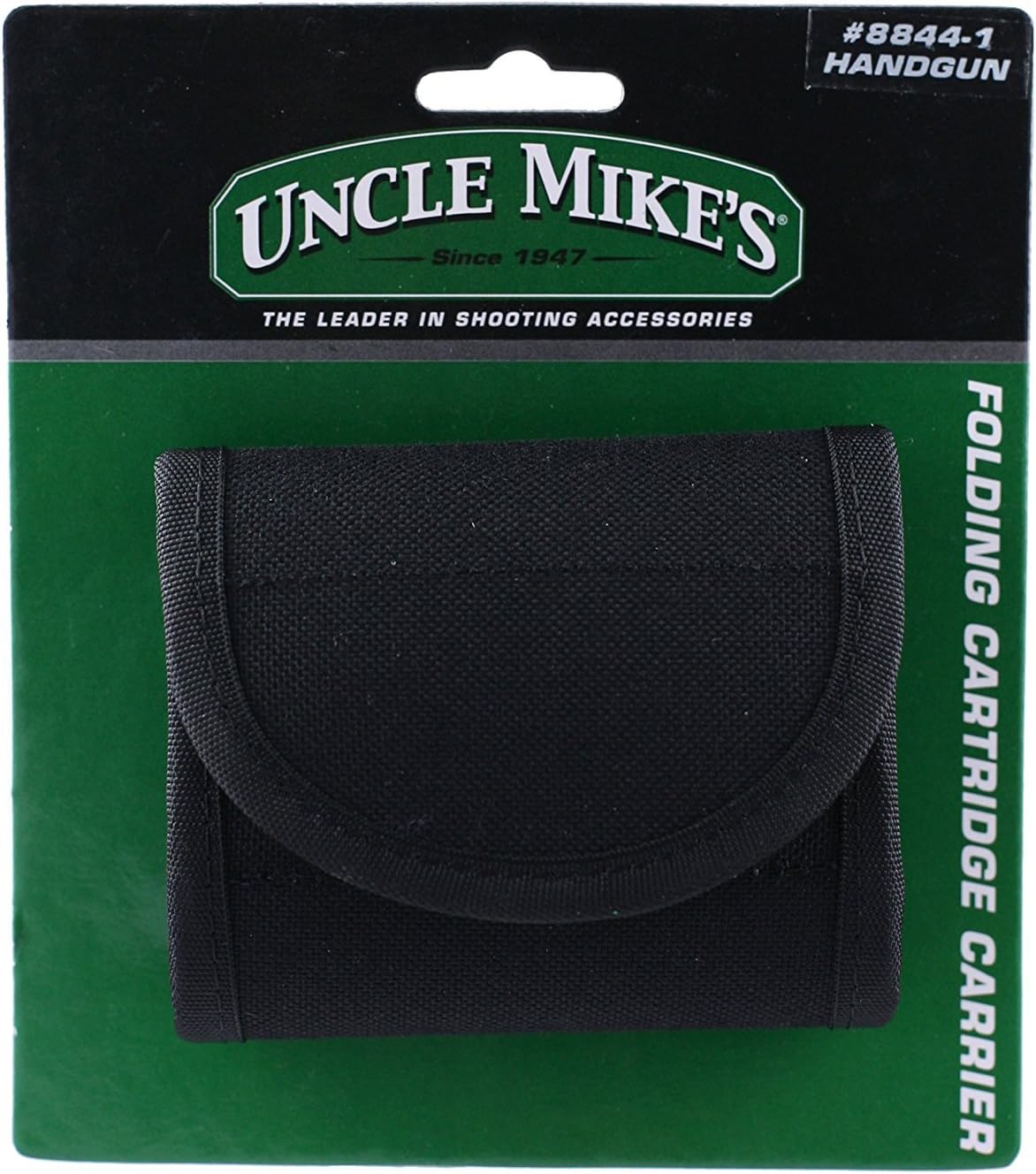 Uncle Mike's Kodra Folding Handgun Cartridge Carrier, Black