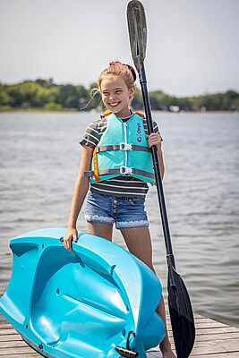 Onyx U.S. Coast Guard and Transport Canada Approved Youth Paddle Vest for Youth 55-88 Pounds for Kayaking, Canoeing