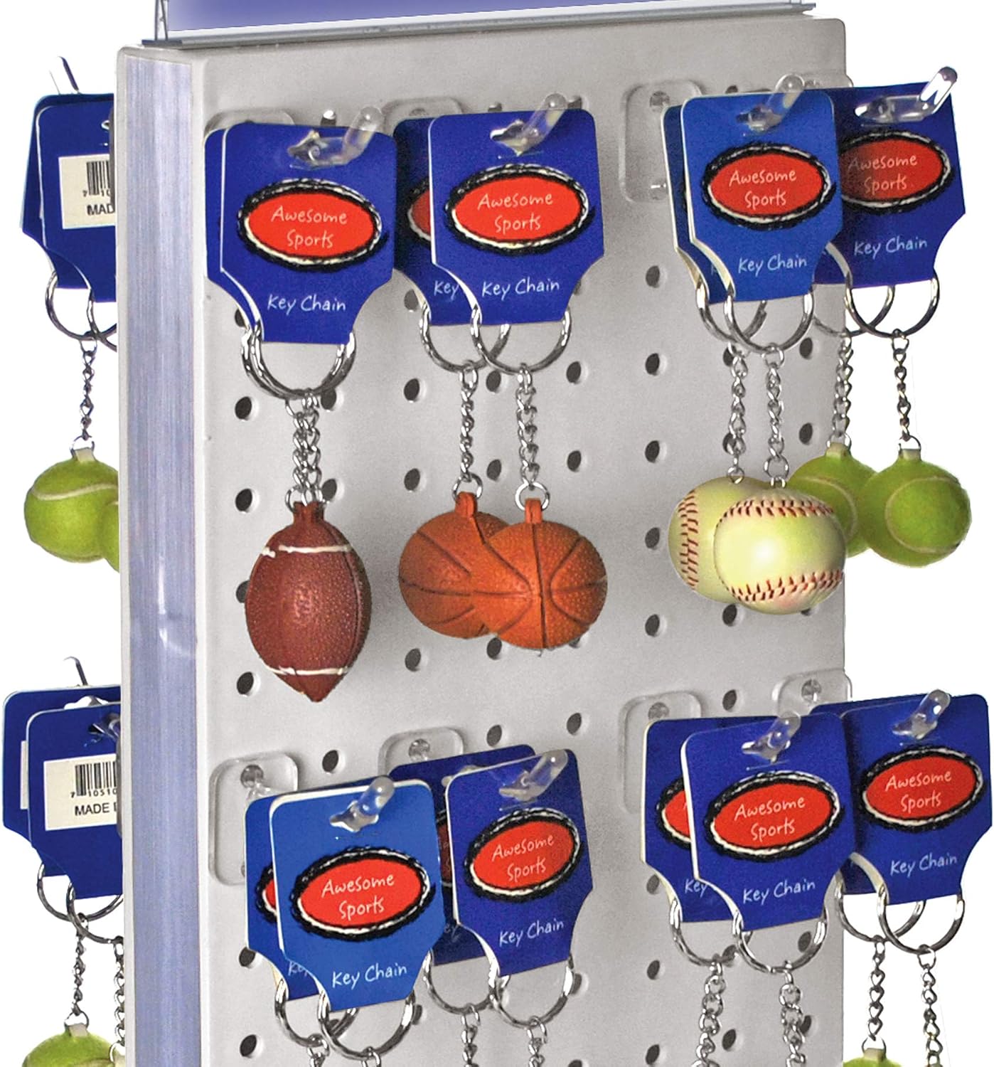 Azar Displays Lexan Locking Pegboard Hooks - Pack of 50