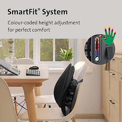 Kensington Smartfit Conform Back Rest (K60412WW),Black
