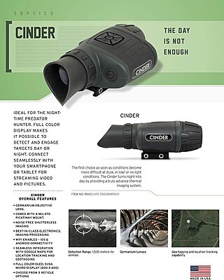 Steiner Cinder 3X Thermal Optic Night Vision Predator Hunting Sight