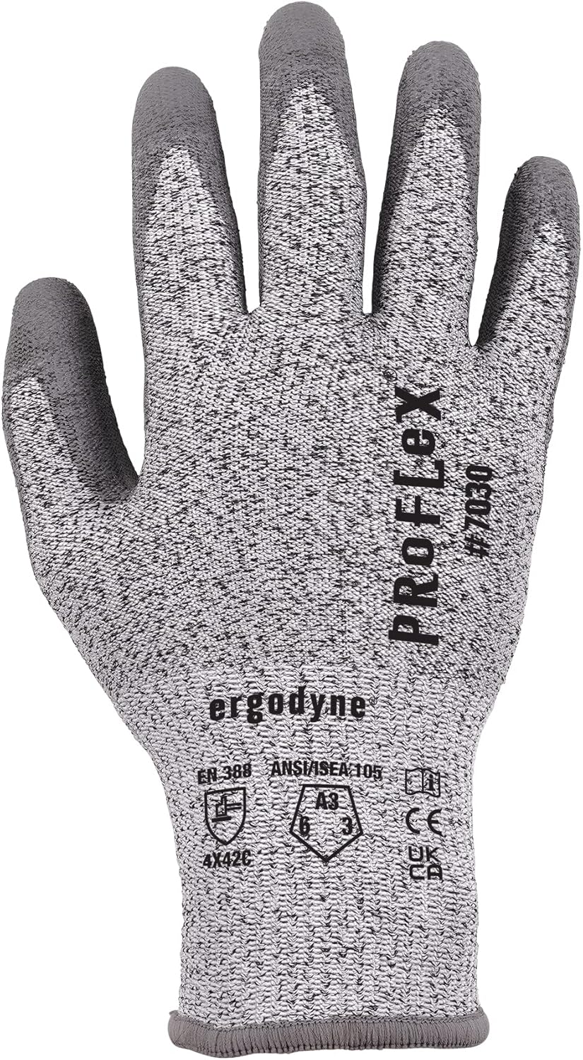 ERGODYNE ProFlex 7030 PU-Coated Cut-Resistant Gloves