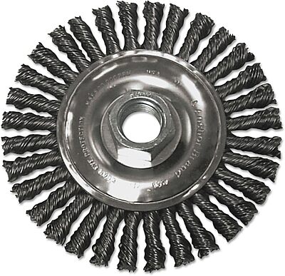 Stringer Bead Wheel Brushes - 4" string bead 4"x .020 5/8-11