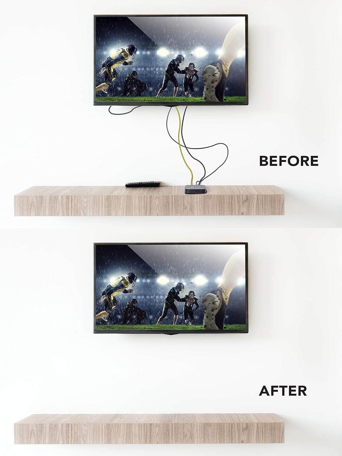 Allsop Wrap Caddy Streaming Device And Cable Organizer, Black, ASP32194