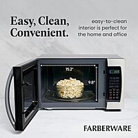 Farberware Countertop Microwave Oven 1000 Watts with LED Lighting & Child Lock
