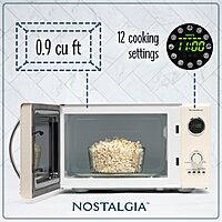 Nostalgia Retro Countertop Microwave Oven