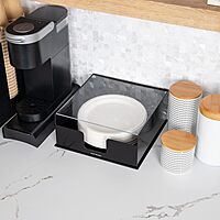 MIND READER Countertop Utensil, Napkin & Plate Organizer