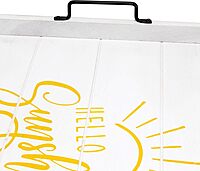 Elegant Designs Decorative Wood Serving Tray w/Handles